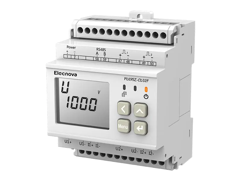 PD195Z-CD32F DC DIN-Schiene montierter Energie zähler für EV-Ladegerät