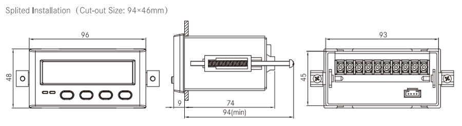 WDH-31-200 Motor Protection Controller Dimension 2