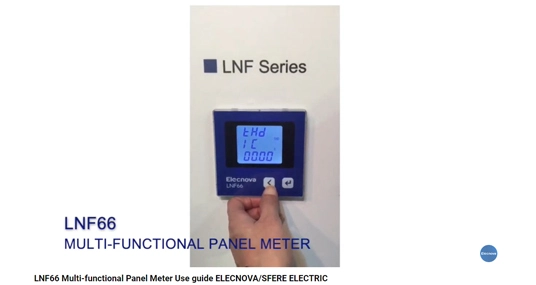 LNF66 Multifunktion ales Panel Messgerät Verwenden Sie Leitfaden ELECNOVA/SFERE ELECTRIC